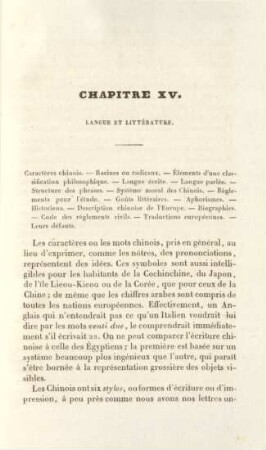 Chapitre XV. Langue et littérature