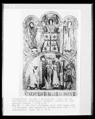 Libro de los Testamentos: Erzbischof Ermegid, Ordono II. und Königin Teresa