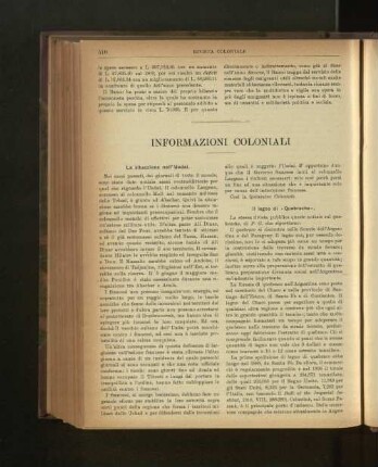 Informazioni Coloniali.