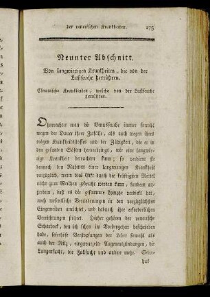 Neunter Abschnitt. Von langwierigen Krankheiten, die von der Lustseuche herrühren.