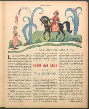Flor del aire : Los cuentos para niños