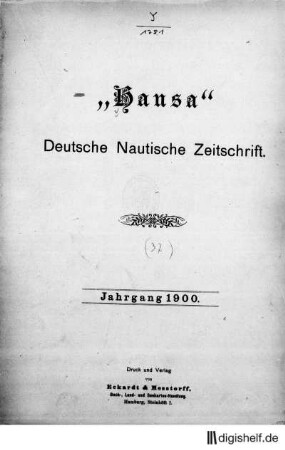 1900: 37. Jahrgang