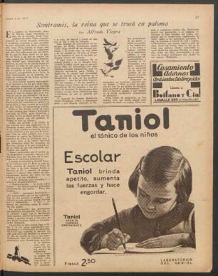 Semíramis, la reina que se trocó en paloma