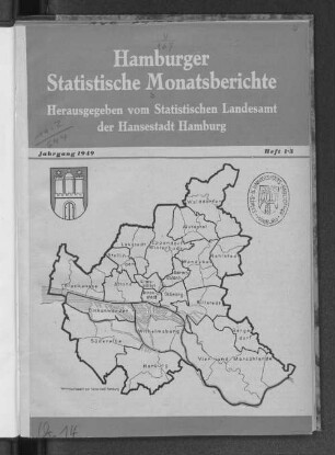 1949: Hamburger statistische Monatsberichte