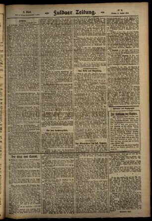 Zweite Ausgabe vom Montag, den 13. Januar 1913.