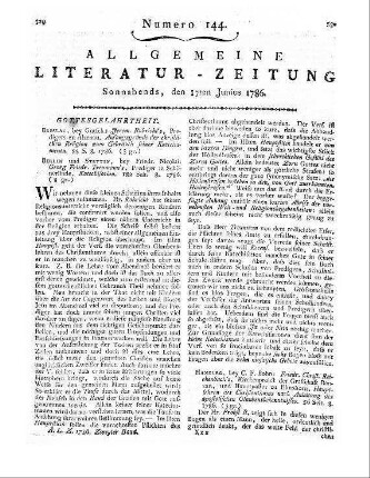 The monthly review. März 1786. London 1786