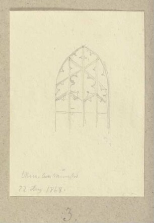 Maßwerkfenster am Ulmer Münster