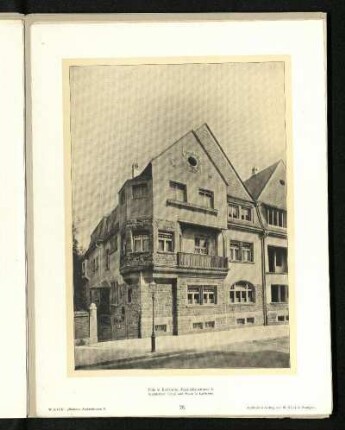 Villa in Karlsruhe, Maximilianstraße 6. Außenansicht.