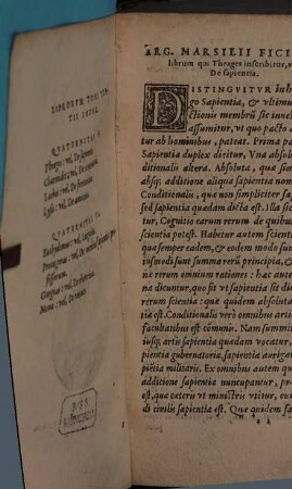 Divini Platonis operum, 3. Continens Quaternitatem Quintam, & Sextam