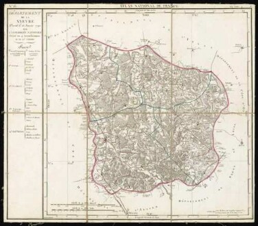 Atlas National de France en départements