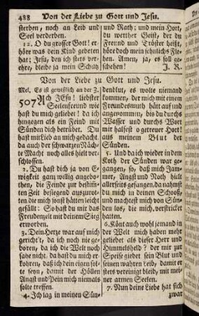 488-513, Von der Liebe zu Gott und Jesu