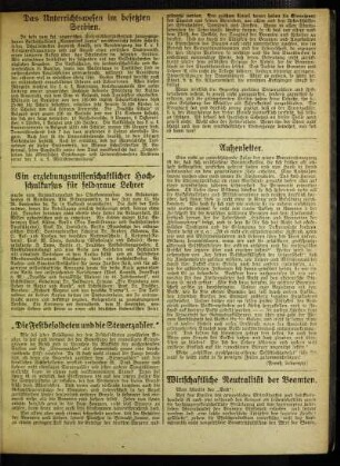 ¬Das¬ Unterrichtswesen im besetzten Serbien