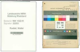Entnazifizierung Walter Ruebel , geb. 27.02.1909 (Buchhalter)