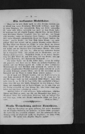 Ein verkannter Wohlthäter.