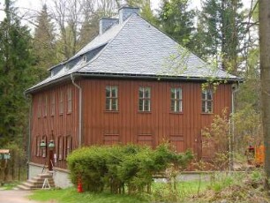 Ilmenau - Jagdhaus Gabelbach : Im Jagdhaus Gabelbach, heute Museum, war Goethe oftmals zu Gast. Aufgenommen am 29. April 2012 bei Ilmenau