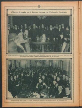 Colación de grados en el Instituto Nacional del Profesorado Secundario