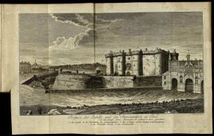 Prospect der Bastille und des Antoinenthors in Paris.
