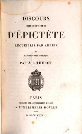 Discours philosophiques d'Épictète