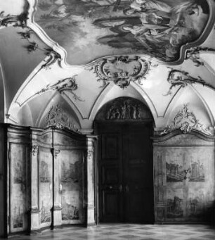 Sakristei : Ottobeuren. Benediktinerabtei Ottobeuren. Klosterkirche Sankt Theodor Sankt Alexander (1737-1756; S. Kraemer, J. Effner, J. M. Fischer). Sakristei