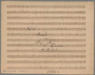 Füselier-Marsch; A; pf; op. 33/5 - BSB Mus.Schott.Ha 12909-2
