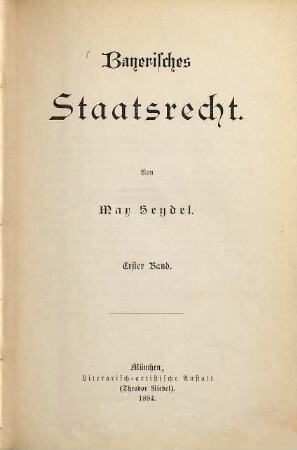 Bayerisches Staatsrecht, 1