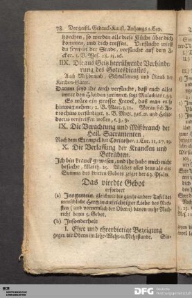 Das vierdte Gebot