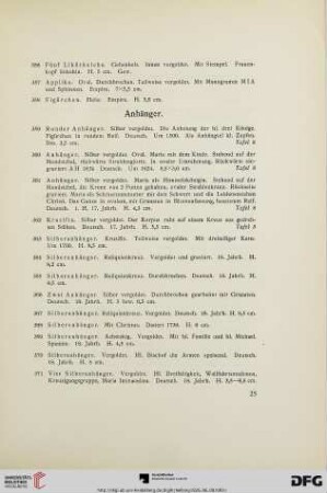 Anhänger (Nr. 359-384)