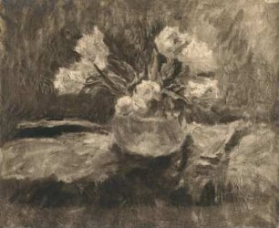 Weiße Tulpen : Weiße Tulpen. Ölgemälde (vor 1918; G. Meyer-Buchwald9