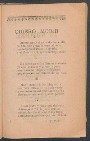 Quiero morir