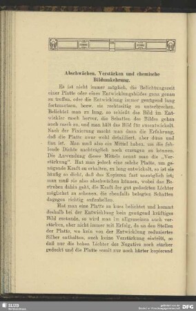 Abschwächen, Verstärken und chemische Bildumkehrung