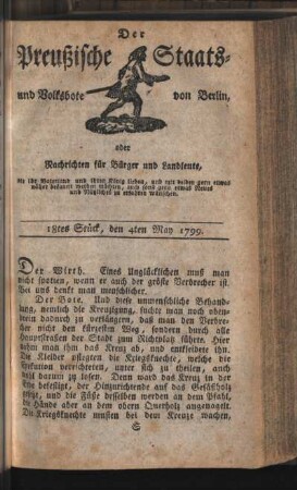18tes Stück, den 4ten May 1799