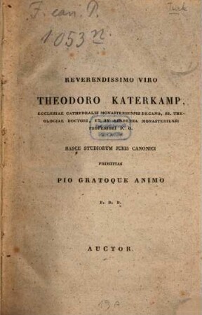 De iurisdictionis civilis per medium aevum cum ecclesiastica coniunctae origine et progressu : Dissertatio historico-canonica