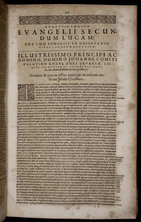 Analysis Logica Evangelii Secundum Lucam
