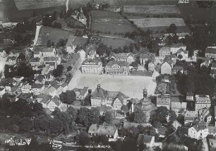 Marktplatz von Klingenthal : Blickrichtung Osten