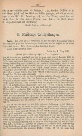 423[415]-433[425] Kirchliche Mittheilungen