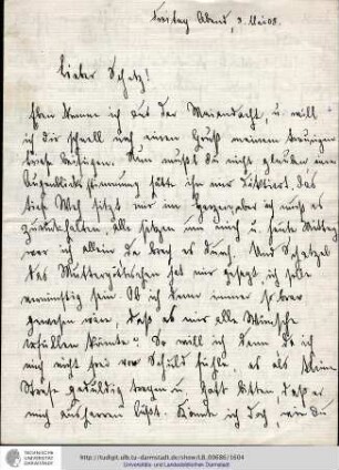 Brief vom 08.05.1908