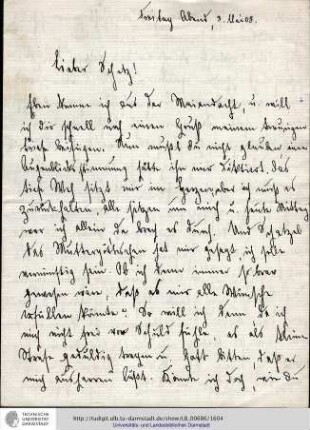 Brief vom 08.05.1908