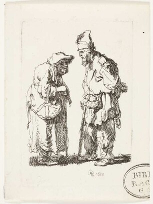 Bettler und Bettlerin