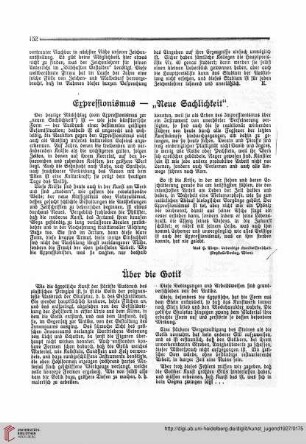 N.F. 7.1927 S. 152: Expressionismus : 'Neue Sachlichkeit