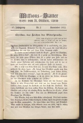 Nr. 2 November 1912