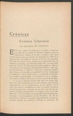 Crónicas
