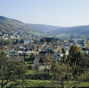 Bad Orb. Blick auf die Stadt