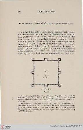 II. Ruines sur l’Oued el-Ksob et sur son affluent l’Oued-R’dir