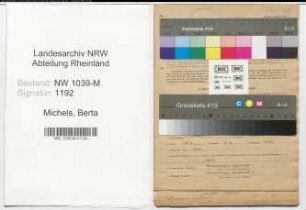 Entnazifizierung Berta Michels , geb. 05.11.1913 (Geschaeftsfuehrerin)