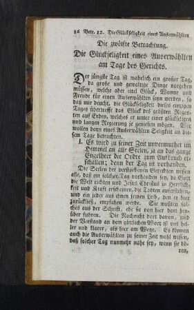 Die zwölfte Betrachtung.