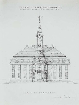 Schloss in Reinhardtsgrimma: Rückfront