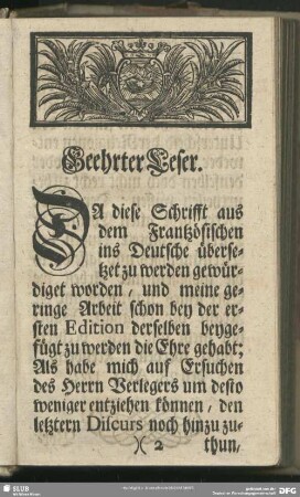 Geehrter Leser