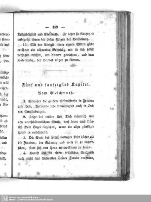 Fünf und funfzigstes Kapitel. Vom Gleichmuth