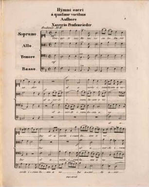 Hymni sacri : ad 4 vocibus cantant. 4. Converte nos Domine. - Pl.-Nr. F & S 736. - 7 S.