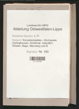 Persönliche Angelegenheiten des Pastors